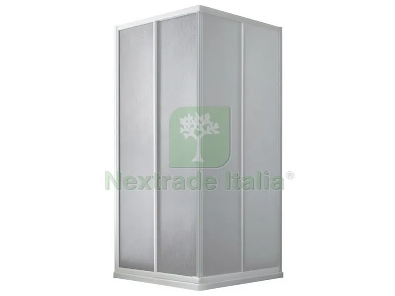 BOX DOCCIA IN ACRILICO col.Bianco cm.65-80x65-80x183 h — Accessori bagno — rif. FERX.VIT12813 BOX DOCCIA IN ACRILICO col.Bianco cm.65-80x65-80x183 h — Accessori bagno — rif. FERX.VIT12813
