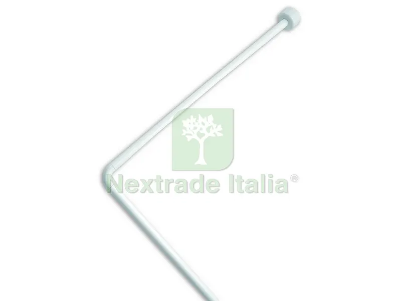 Telaio Angolare per Tende Doccia in Blister col. Bianco cm. 80x170x80 — Accessori bagno — rif. FERX.VIT28660 Telaio Angolare per Tende Doccia in Blister col. Bianco cm. 80x170x80 — Accessori bagno — rif. FERX.VIT28660