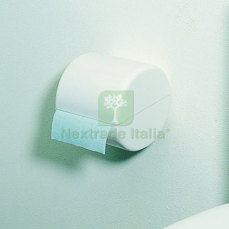 PORTAROTOLO TONDO SERIE LINEA cm. 14x14x13 — Accessori bagno — rif. FERX.VIT21691
