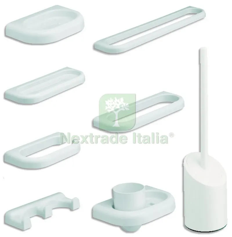 KIT ACCESSORI DA BAGNO SERIE LINEA 9 PZ. — Accessori bagno — rif. FERX.VIT26236