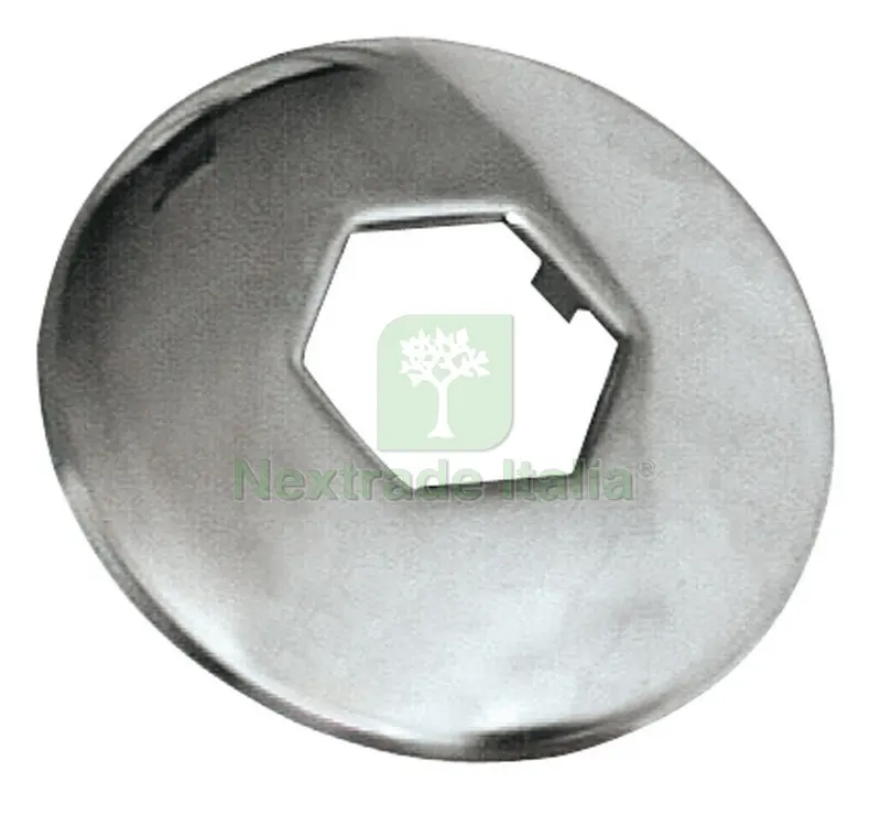 10PZ Rosone Esagonale Acciaio Inox Ø foro 1/2. — Scarichi e sifoni — rif. FERX.VIT14491