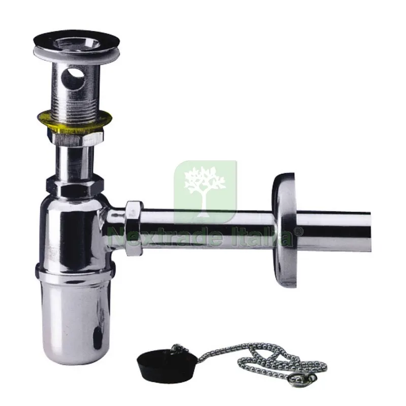 SIFONE IN OTTONE CROMATO A BOTTIGLIA Senza piletta mis. 1 — Scarichi e sifoni — rif. FERX.VIT6780 SIFONE IN OTTONE CROMATO A BOTTIGLIA Senza piletta mis. 1 — Scarichi e sifoni — rif. FERX.VIT6780