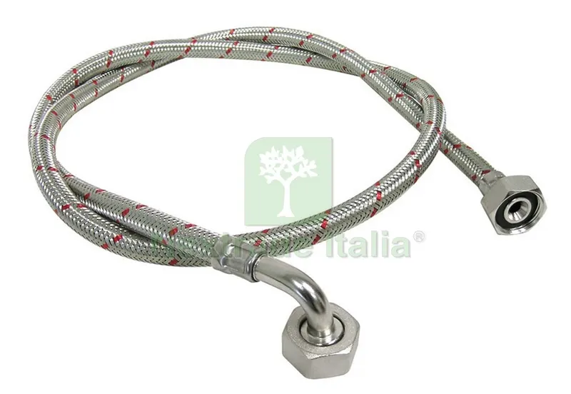 TUBO CARICO LAVATRICE LAVINOX CON CURVA Attacco 3/4 cm. 200 — Tubi e raccordi — rif. FERX.VIT26729