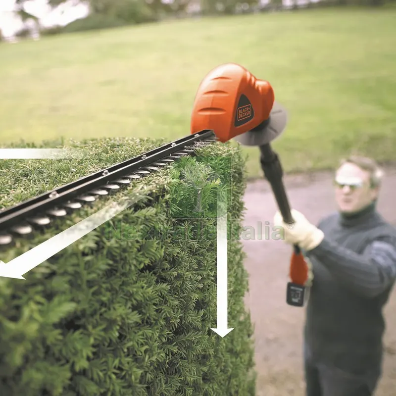 Black+Decker TAGLIASIEPI A BATTERIA GTC1843L20-QW 18 V 2,0 Ah testa orienta — Attrezzi da giardino a motore — rif. FERX.VIT56223 — foto 3