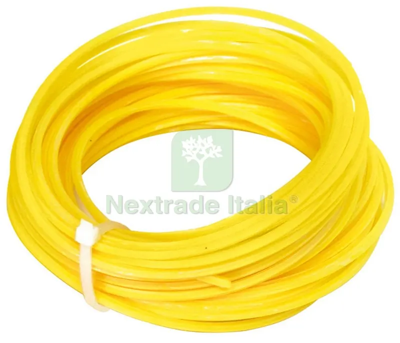 FILO PENTABOLATO PER DECESPUGLIATORE Col. Giallo mm. 3,0x15 mt. — Attrezzi da giardino a motore — rif. FERX.VIT14781 FILO PENTABOLATO PER DECESPUGLIATORE Col. Giallo mm. 3,0x15 mt. — Attrezzi da giardino a motore — rif. FERX.VIT14781