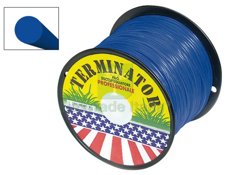 Filo Tondo Decespugliatore Terminator Colore Blu i mm 3,0x250 mt — Attrezzi da giardino a motore — rif. FERX.VIT32867 Filo Tondo Decespugliatore Terminator Colore Blu i mm 3,0x250 mt — Attrezzi da giardino a motore — rif. FERX.VIT32867