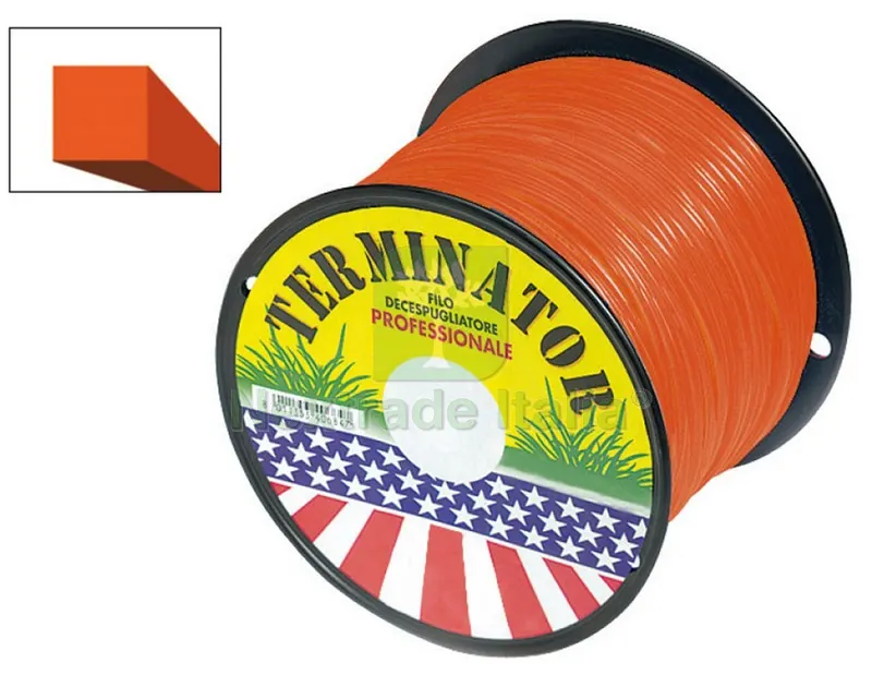 Filo Quadrato Decespugliatore Terminator Colore Arancio mm 3,0x230 mt — Attrezzi da giardino a motore — rif. FERX.VIT32864 Filo Quadrato Decespugliatore Terminator Colore Arancio mm 3,0x230 mt — Attrezzi da giardino a motore — rif. FERX.VIT32864