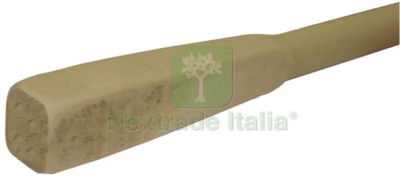 10PZ Manico per Zappa in Faggio L. cm. 90 occhio quadro mm. 50x50 — Attrezzi da giardino — rif. FERX.VIT40090