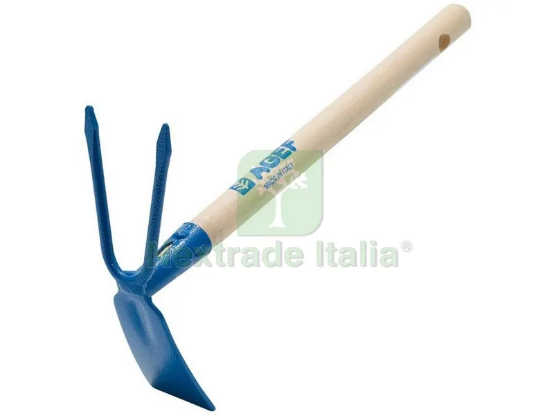 ZAPPETTA QUADRO-BIDENTE con manico cm. 30 — Attrezzi da giardino — rif. FERX.VIT50696 ZAPPETTA QUADRO-BIDENTE con manico cm. 30 — Attrezzi da giardino — rif. FERX.VIT50696