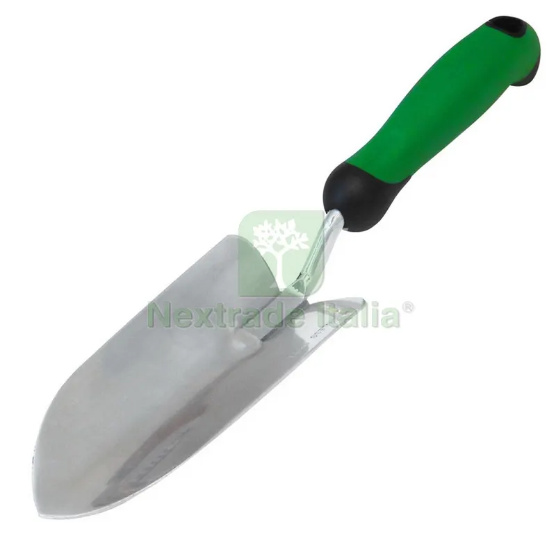 TRAPIANTATORE A PALA LARGA IN ACCIAIO INOX — Attrezzi da giardino — rif. FERX.VIT32673