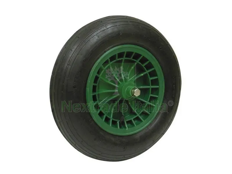 Ruota per Carriola in Plastica MIS. 4.00x8 — Attrezzi da giardino — rif. FERX.VIT46678 Ruota per Carriola in Plastica MIS. 4.00x8 — Attrezzi da giardino — rif. FERX.VIT46678