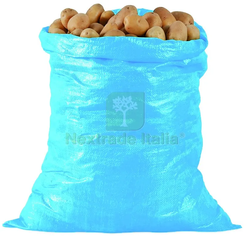 100PZ Sacco in Polipropilene Blu Orlato Capacità kg.100 cm. 70x120 — Pile e batterie — rif. FERX.VIT57754