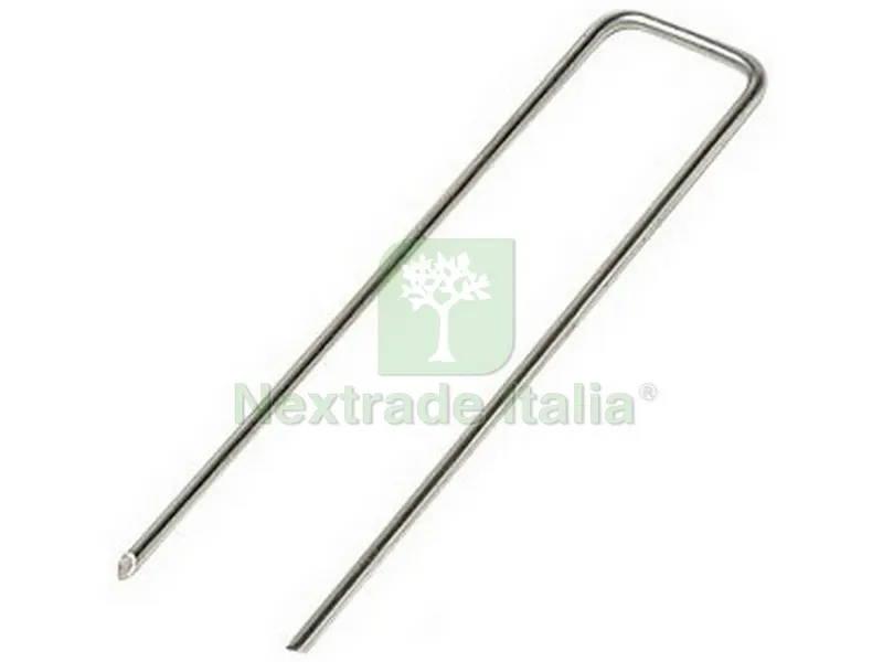 25PZ Picchetto in Metallo Telo Pacciamatura mm. 180x40 Ø 4,0 mm — Protezione piante e sementi — rif. FERX.VIT52715