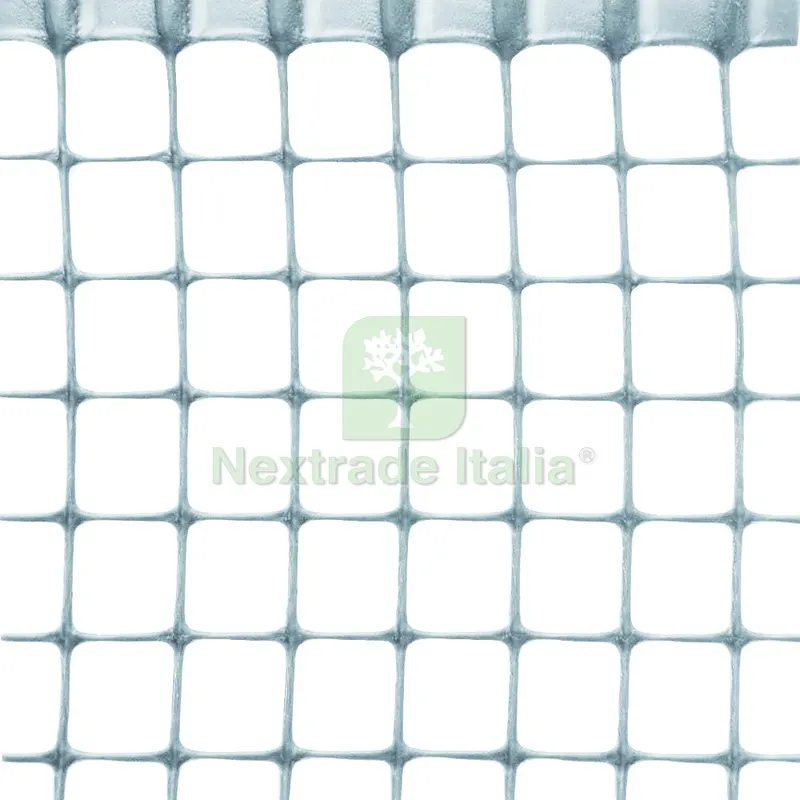 RETE IN PLASTICA QUADRANET X BALCONI maglia mm.10x10 rotolo mt.50 H. cm. 100 - Silver — Reti e recinzioni — rif. FERX.VIT56322