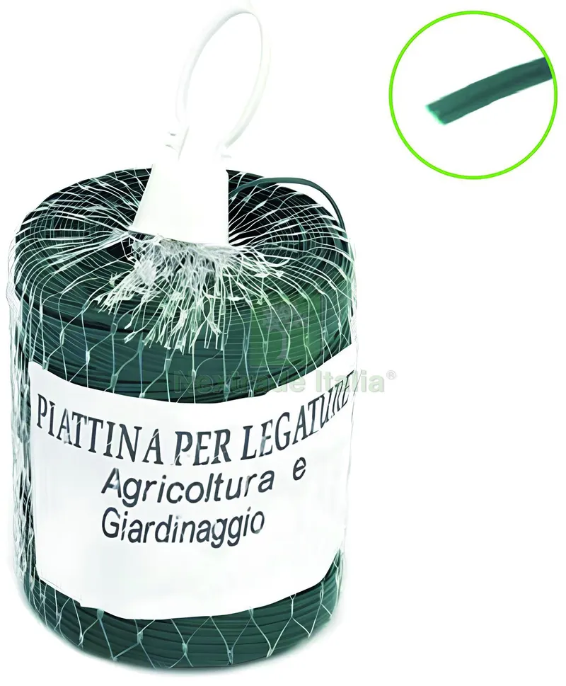LACCETTO PER AGRICOLTURA IN PVC ROCCHETTO CON RETE MT.250 col.verde — Reti e recinzioni — rif. FERX.VIT58679