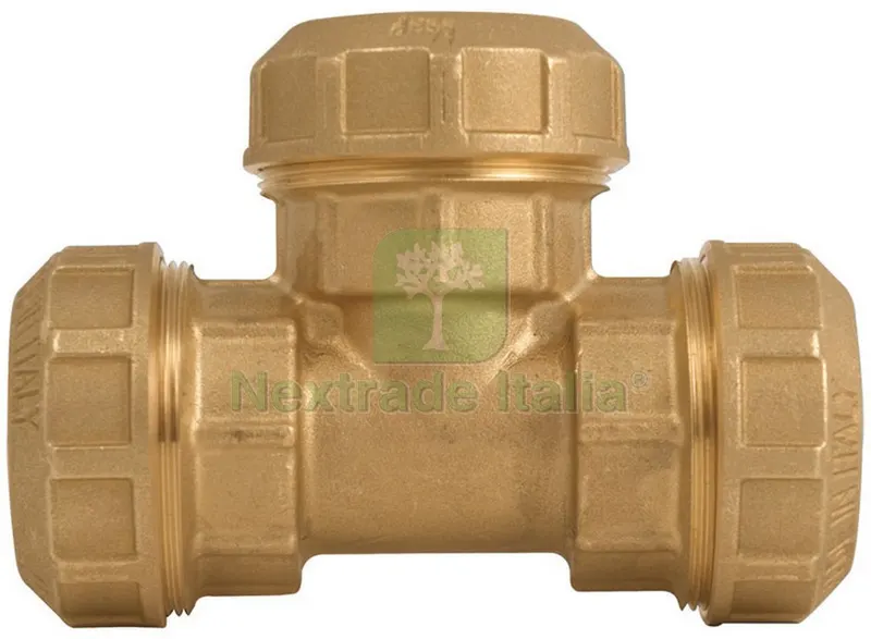 6PZ RACCORDO DI ACCOPPIAMENTO A T IN OTTONE Art. 730 mis. 1/2x20 — Tubi e raccordi — rif. FERX.VIT11349 6PZ RACCORDO DI ACCOPPIAMENTO A T IN OTTONE Art. 730 mis. 1/2x20 — Tubi e raccordi — rif. FERX.VIT11349