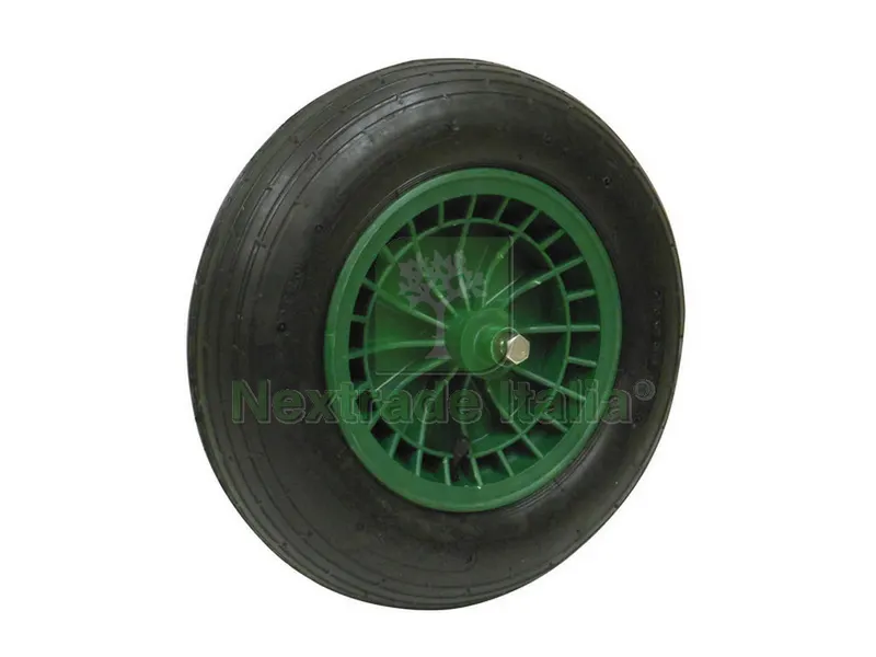 Ruota per Carriola Gardenia 350x8 perno cm. 13 — Attrezzi da giardino — rif. FERX.VIT22658