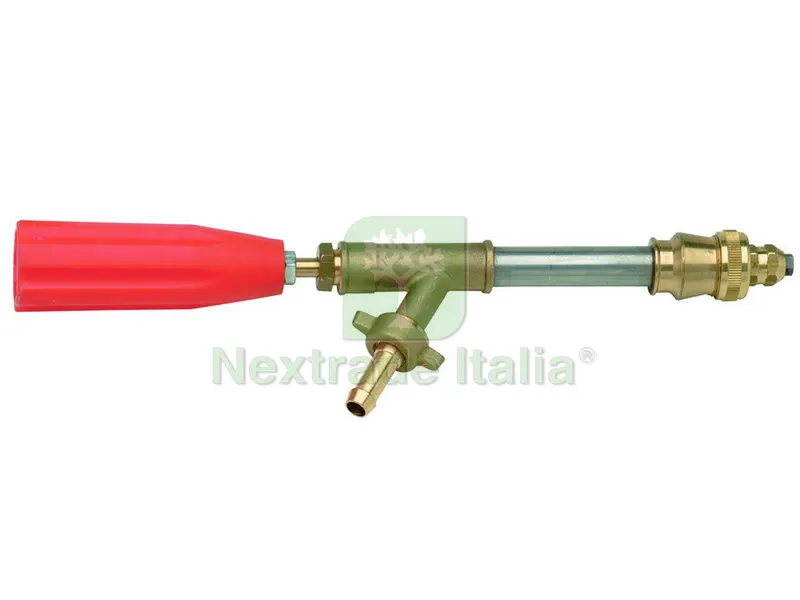 LANCIA A MANOPOLA PER IRRORAZIONE ALTA PRESSIONE RACCORDO PORTAGOMMA cm. 60 — Tubi e raccordi — rif. FERX.VIT8038 LANCIA A MANOPOLA PER IRRORAZIONE ALTA PRESSIONE RACCORDO PORTAGOMMA cm. 60 — Tubi e raccordi — rif. FERX.VIT8038