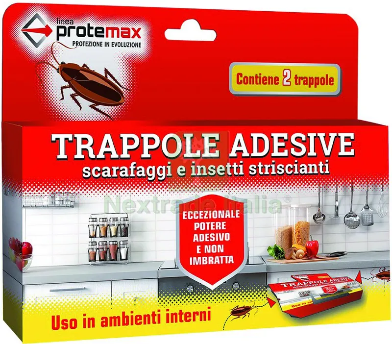 Trappola Adesiva per Scarafaggi ED Insetti Striscianti PZ 2 cm. 21x17 — Disinfestazione e controllo nocivi — rif. FERX.VIT56618 Trappola Adesiva per Scarafaggi ED Insetti Striscianti PZ 2 cm. 21x17 — Disinfestazione e controllo nocivi — rif. FERX.VIT56618