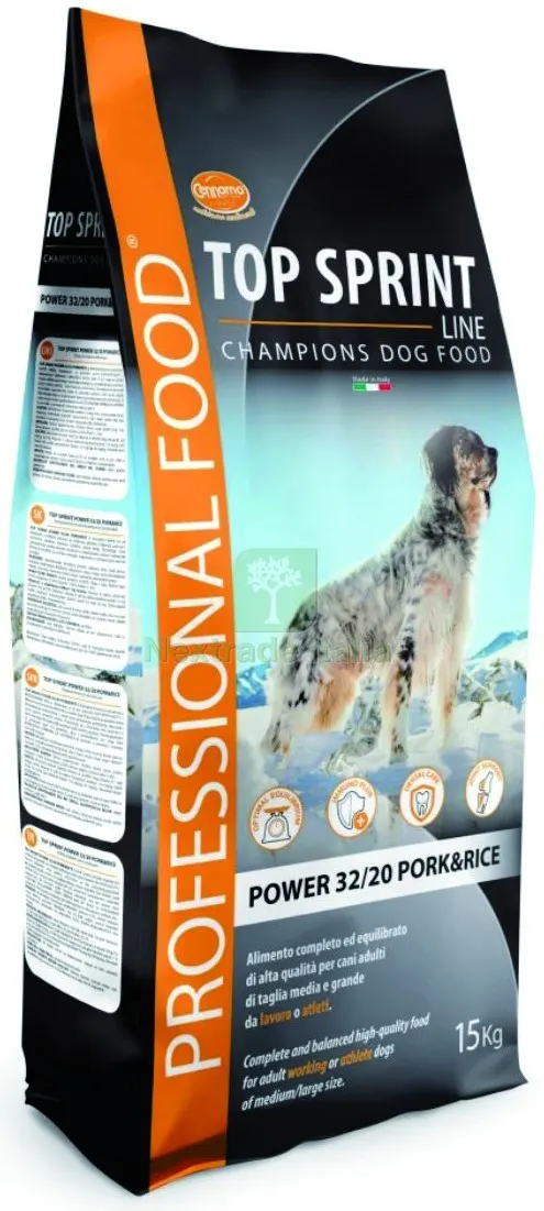 Crocchette per Cani da Lavoro/Atleti “power 32/20 Pork&rice Prot./Grassi 32-20% - kg. 15 — Mangimi e alimentazione — rif. FERX.VIT57500