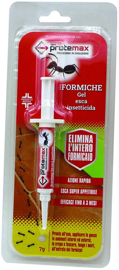 12PZ Esca GEL Formiche con Siringa gr. 5 — Protezione piante e sementi — rif. FERX.VIT49013 12PZ Esca GEL Formiche con Siringa gr. 5 — Protezione piante e sementi — rif. FERX.VIT49013