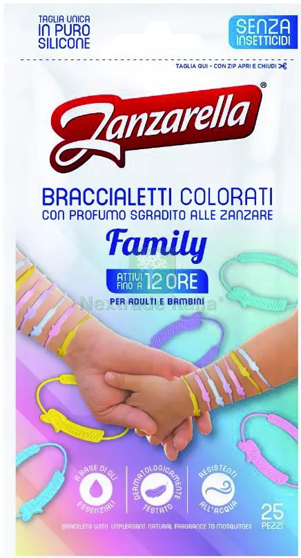 Braccialetti Anti-Zanzara Family 25 pz. — Guanti da lavoro — rif. FERX.VIT56594