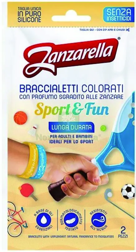 Braccialetti Anti-Zanzara Sport & FUN 2 pz. — Protezione piante e sementi — rif. FERX.VIT56599