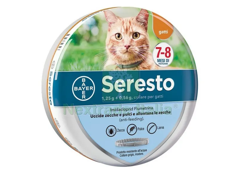 COLLARE ANTIPARASSITARIO PER GATTI SERESTO cm. 38 — Protezione piante e sementi — rif. FERX.VIT37368 COLLARE ANTIPARASSITARIO PER GATTI SERESTO cm. 38 — Protezione piante e sementi — rif. FERX.VIT37368