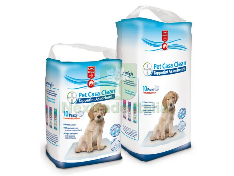 TAPPETINO ASSORBENTE PET CASA CLEAN 10 PZ. cm. 60x60 — Accessori bagno — rif. FERX.VIT37026 TAPPETINO ASSORBENTE PET CASA CLEAN 10 PZ. cm. 60x60 — Accessori bagno — rif. FERX.VIT37026