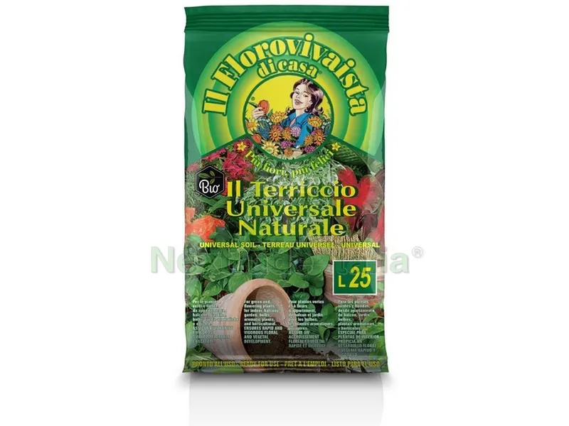 TERRICCIO UNIVERSALE IL FLOROVIVAISTA lt. 25 — Protezione piante e sementi — rif. FERX.VIT52400 TERRICCIO UNIVERSALE IL FLOROVIVAISTA lt. 25 — Protezione piante e sementi — rif. FERX.VIT52400
