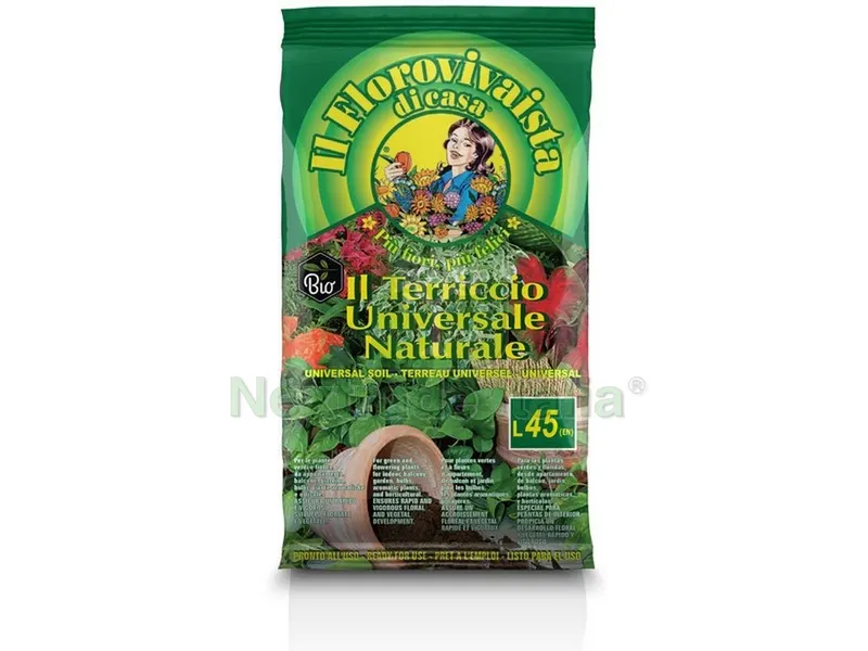 TERRICCIO UNIVERSALE IL FLOROVIVAISTA lt. 45 — Protezione piante e sementi — rif. FERX.VIT52401 TERRICCIO UNIVERSALE IL FLOROVIVAISTA lt. 45 — Protezione piante e sementi — rif. FERX.VIT52401