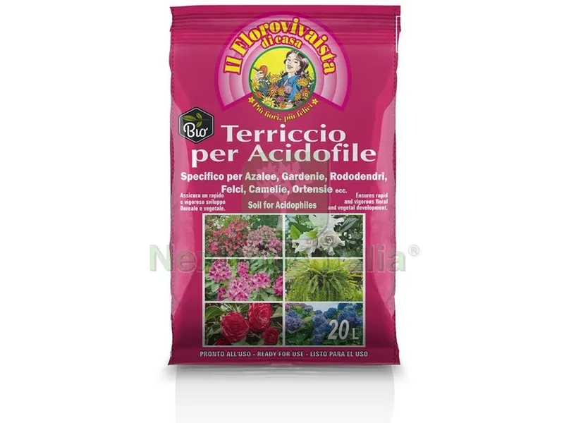 TERRICCIO PER PIANTE ACIDOFILE lt. 20 — Protezione piante e sementi — rif. FERX.VIT52736