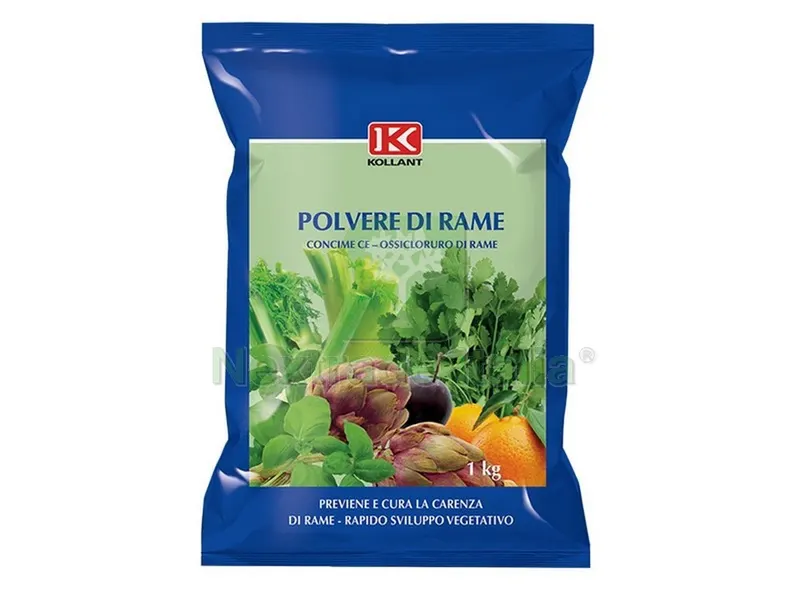 CONCIME POLVERE DI RAME 50% kg. 1 — Protezione piante e sementi — rif. FERX.VIT47919 CONCIME POLVERE DI RAME 50% kg. 1 — Protezione piante e sementi — rif. FERX.VIT47919
