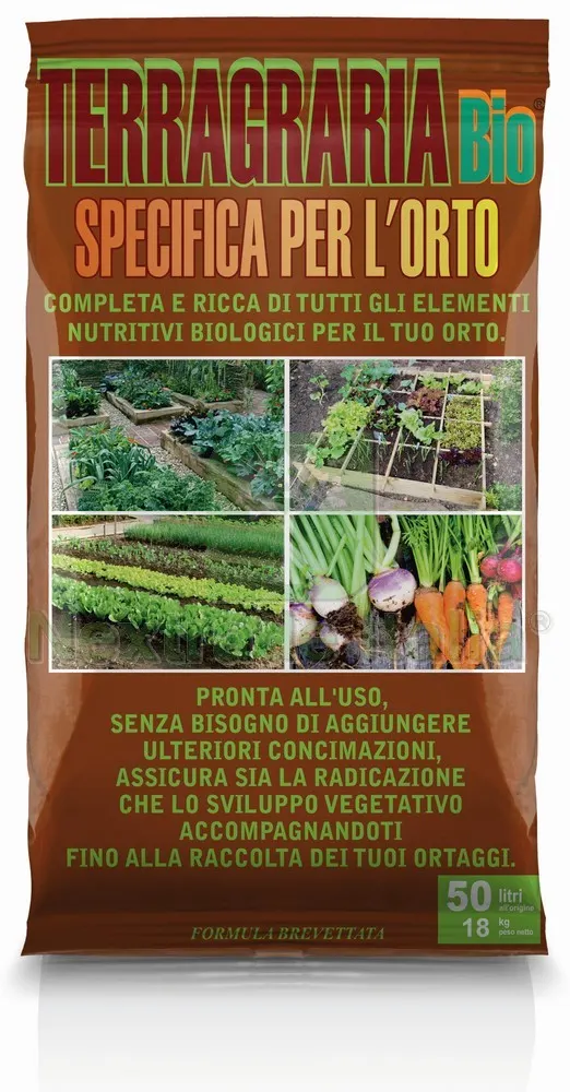 TERRICCIO PER ORTO TERRAGRARIA BIO lt. 50 — Protezione piante e sementi — rif. FERX.VIT56034 TERRICCIO PER ORTO TERRAGRARIA BIO lt. 50 — Protezione piante e sementi — rif. FERX.VIT56034