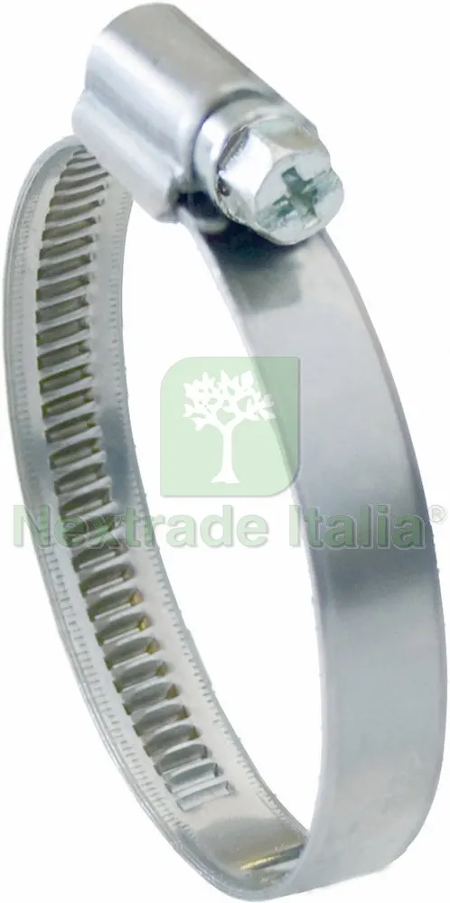100PZ FASCETTA STRINGITUBO 'CLAMPEX' BORDO mm.9 Ø mm. 12x20 — Tubi e raccordi — rif. FERX.VIT54414