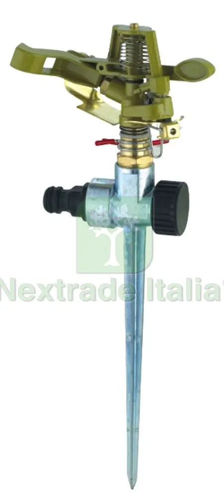 12PZ IRRIGATORE A SETTORE IN ZINCO/OTTONE CON PUNTALE mis. 1/2M — Irrigazione — rif. FERX.VIT31670