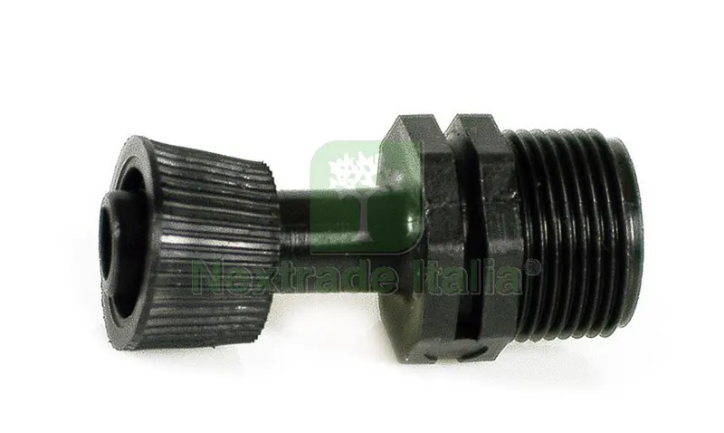 100PZ Raccordo Filettato Maschio per ALA Gocciolante mm. 16x1/2 — Irrigazione — rif. FERX.VIT29392 100PZ Raccordo Filettato Maschio per ALA Gocciolante mm. 16x1/2 — Irrigazione — rif. FERX.VIT29392
