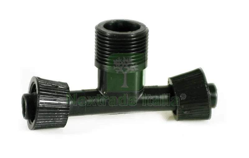 100PZ Raccordo a T per ALA Gocciolante Filetto Maschio mm. 16x16x1/2 — Irrigazione — rif. FERX.VIT41859 100PZ Raccordo a T per ALA Gocciolante Filetto Maschio mm. 16x16x1/2 — Irrigazione — rif. FERX.VIT41859