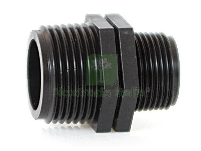 100PZ Raccordo Filettato Nipplo Ridotto per Tubo in Polietilene mis. 1x1/2 — Teli e film di protezione — rif. FERX.VIT41874 100PZ Raccordo Filettato Nipplo Ridotto per Tubo in Polietilene mis. 1x1/2 — Teli e film di protezione — rif. FERX.VIT41874