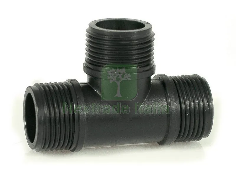25PZ Raccordo Filettato a T Maschio per Tubo in Polietilene mis. 1x1x1 — Teli e film di protezione — rif. FERX.VIT41895