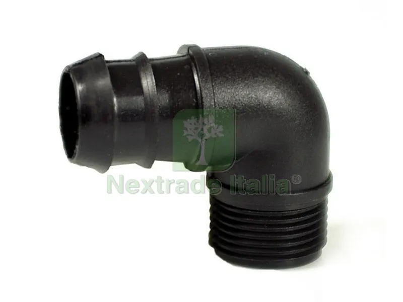 100PZ Raccordo Filettato a Gomito per Tubo in Polietilene Maschio mm. 20x1/2 — Teli e film di protezione — rif. FERX.VIT55965 100PZ Raccordo Filettato a Gomito per Tubo in Polietilene Maschio mm. 20x1/2 — Teli e film di protezione — rif. FERX.VIT55965