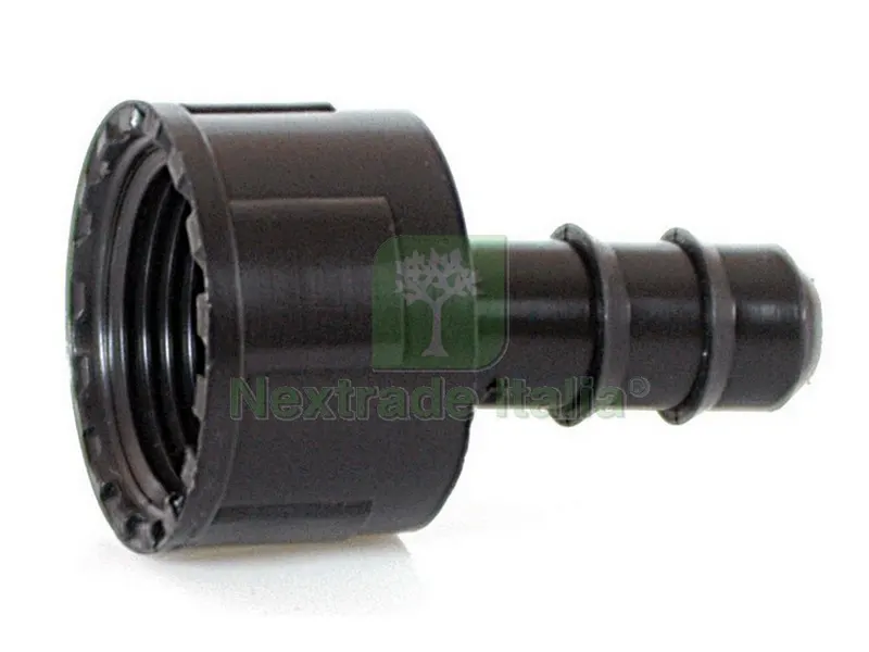 100PZ Raccordo Portagomma con Ghiera per Tubo in Polietilene mm. 16x3/4 — Teli e film di protezione — rif. FERX.VIT41833 100PZ Raccordo Portagomma con Ghiera per Tubo in Polietilene mm. 16x3/4 — Teli e film di protezione — rif. FERX.VIT41833