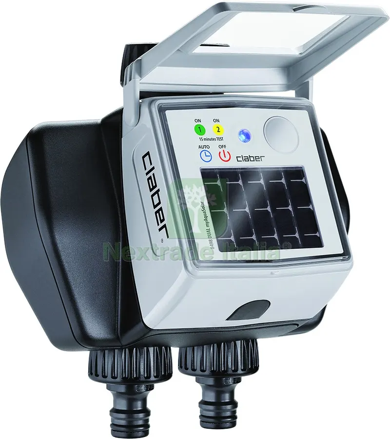 PROGRAMMATORE DUAL MYAQUASOLAR 2 VIE Art. 8498 — Irrigazione — rif. FERX.VIT55473 PROGRAMMATORE DUAL MYAQUASOLAR 2 VIE Art. 8498 — Irrigazione — rif. FERX.VIT55473