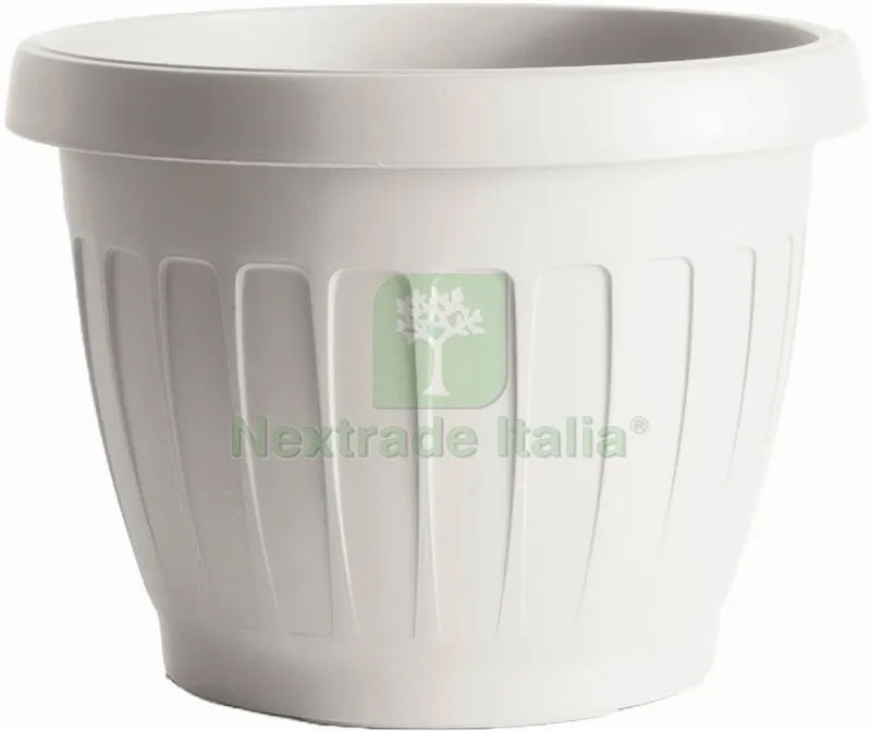 VASO TONDO TERRA Col. Bianco Ø cm. 30x22 h — Vasi e fioriere — rif. FERX.VIT53041 VASO TONDO TERRA Col. Bianco Ø cm. 30x22 h — Vasi e fioriere — rif. FERX.VIT53041