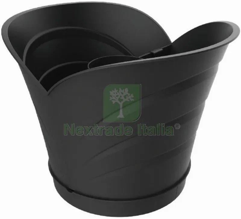 VASO TULIPANO SET 2 VASI Col. Grigio cm. 34,5x19x30 h — Vasi e fioriere — rif. FERX.VIT53093 VASO TULIPANO SET 2 VASI Col. Grigio cm. 34,5x19x30 h — Vasi e fioriere — rif. FERX.VIT53093