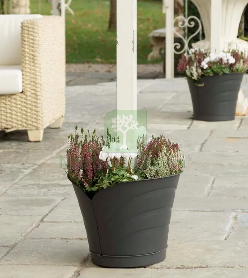 VASO TULIPANO SET 2 VASI Col. Grigio cm. 34,5x19x30 h — Vasi e fioriere — rif. FERX.VIT53093 — foto 2 VASO TULIPANO SET 2 VASI Col. Grigio cm. 34,5x19x30 h — Vasi e fioriere — rif. FERX.VIT53093 — foto 2