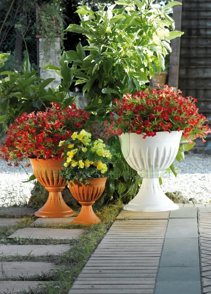 VASO A CALICE ALBA Col. Terracotta Ø cm. 43x46 h — Cristalleria e tavola — rif. FERX.VIT53174 — foto 2