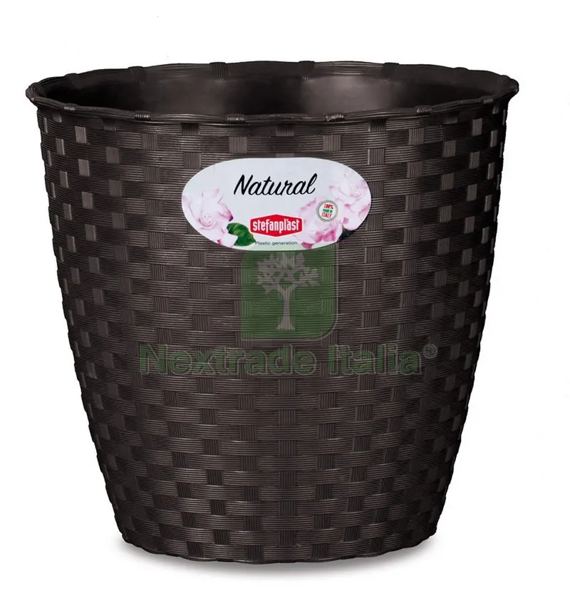 VASO NATURAL DA INTERNO/ESTERNO Ø cm. 29x26,5 h col. Moka — Vasi e fioriere — rif. FERX.VIT33186 VASO NATURAL DA INTERNO/ESTERNO Ø cm. 29x26,5 h col. Moka — Vasi e fioriere — rif. FERX.VIT33186