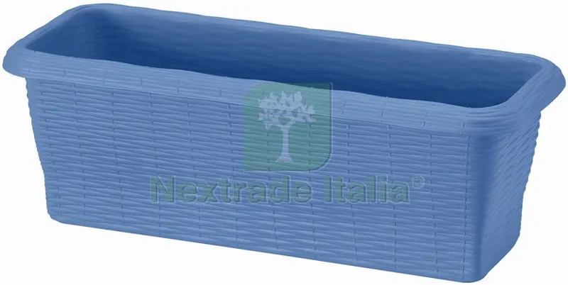 FIORIERA RETTANGOLARE PAGLIA NORMAL Col. Cielo cm. 50x20x17,5 h — Vasi e fioriere — rif. FERX.VIT53135 FIORIERA RETTANGOLARE PAGLIA NORMAL Col. Cielo cm. 50x20x17,5 h — Vasi e fioriere — rif. FERX.VIT53135