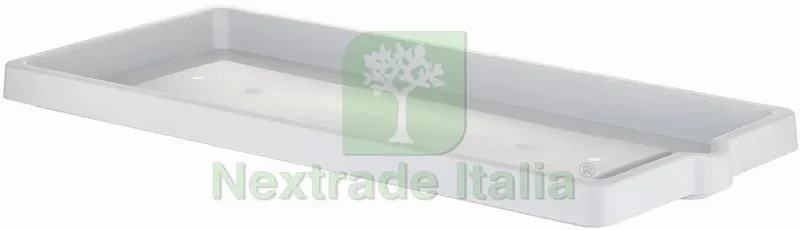 SOTTOFIORIERA LEGNO Col. Ghiaccio cm. 75x33,5x4,5 h — Vasi e fioriere — rif. FERX.VIT53124